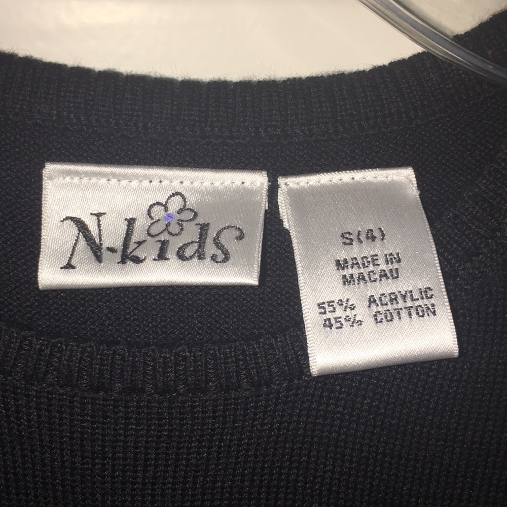 NEW Black soft knit child's tank, Girls 4 - Picture 2 of 6